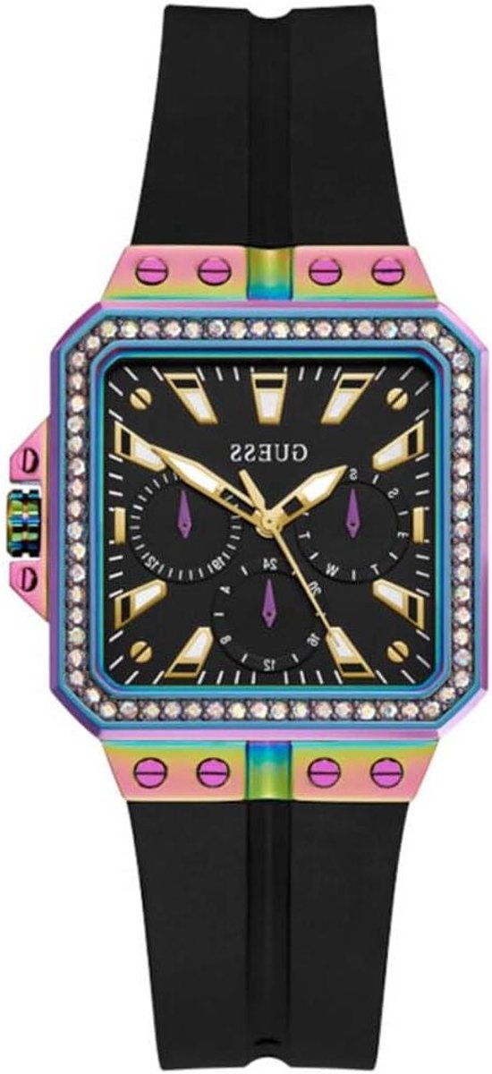 Dameshorloge - Armbandhorloge - Tijdweergave - Met Bandring - 33 mm - Zwart