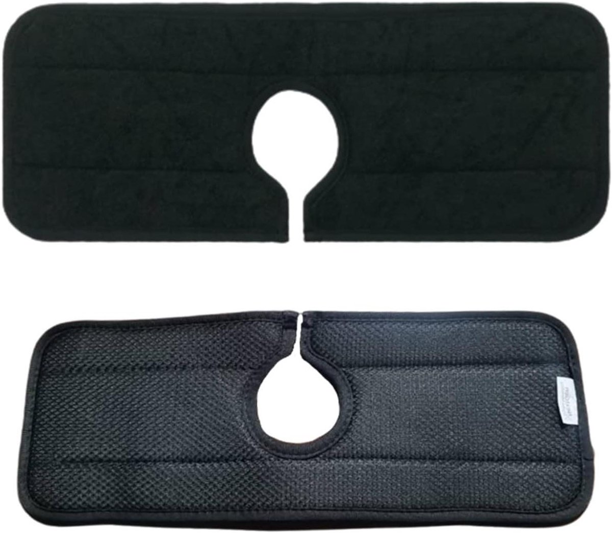 Kraanmat - Spatbescherming Gootsteen - Keuken Opruimen - Dubbel Absorberend - Set van 2 - Zwart