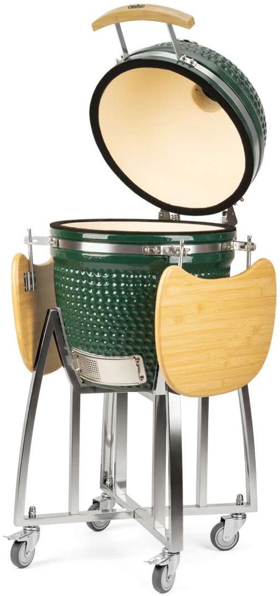 Buccan BBQ - Kamado barbecue - Sunbury Smokey Egg - Extra Large 18" - Glanzend Groen van Buccan — afbeelding 3