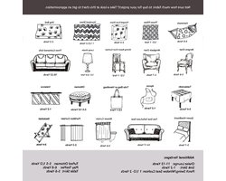 Meubelstof op Maat - Decoratieve Stof - Meubels Bekleden - Waterdicht en Vlekbestendig - 10 Yards - Groen Wit Grijs