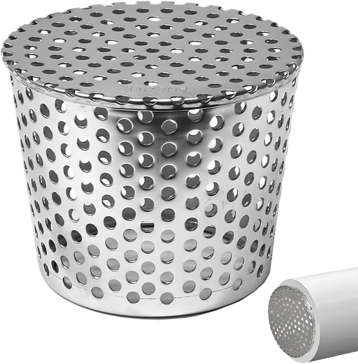 Bladbescherming voor Regenpijpen, RVS 304, Valpijpbeveiliging, Gootbescherming, Tuinaccessoires, Afvoersystemen, Bladroosters voor Tuin en Garage