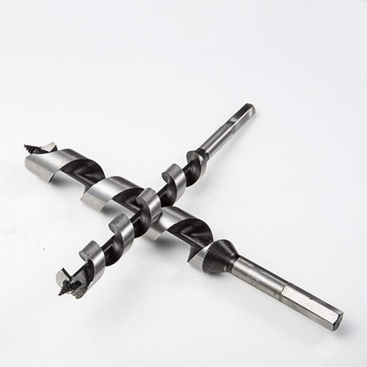 Houtboor Set met Hex Auger Boor 230mm voor Houtbewerking, Inclusief 6mm/8mm/10mm/12mm/25mm Boormaten en 460mm Optie