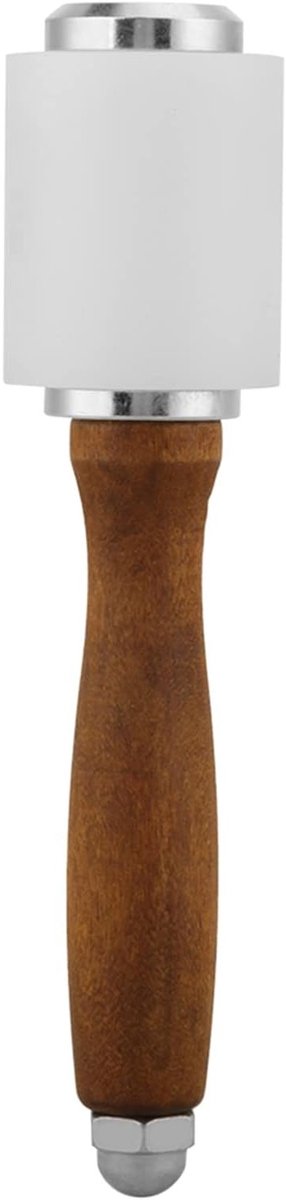 Nylon hamer met houten handvat voor leerbewerking, ambacht en knutselen - 21 cm, 300 g