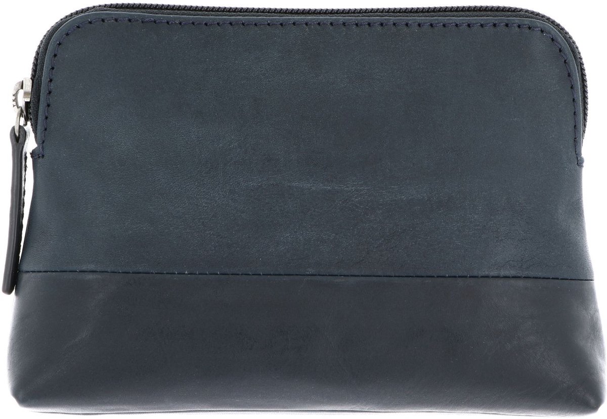 LEONHARD HEYDEN Leren toilettas Hamburg Kosmetiktasche 7089 Marineblau donkerblauw