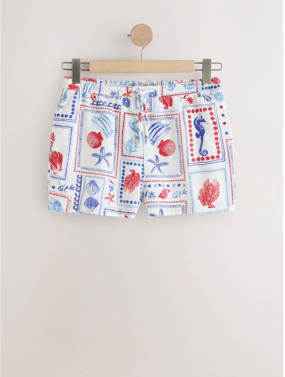 Next - Dames - Shorts met trekkoord - Wit