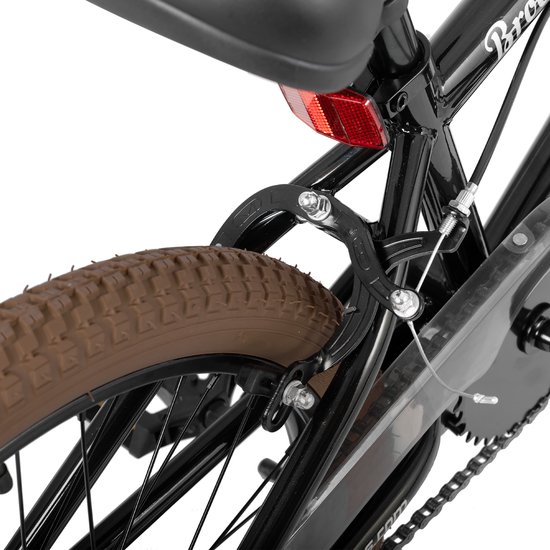 Joystar Brockway BMX-fiets - 24 inch - Handrem - Remmen - Achter V-brake - Pegs - Bruin - Geschikt voor buitenactiviteiten in de lente van JOYSTAR — afbeelding 3