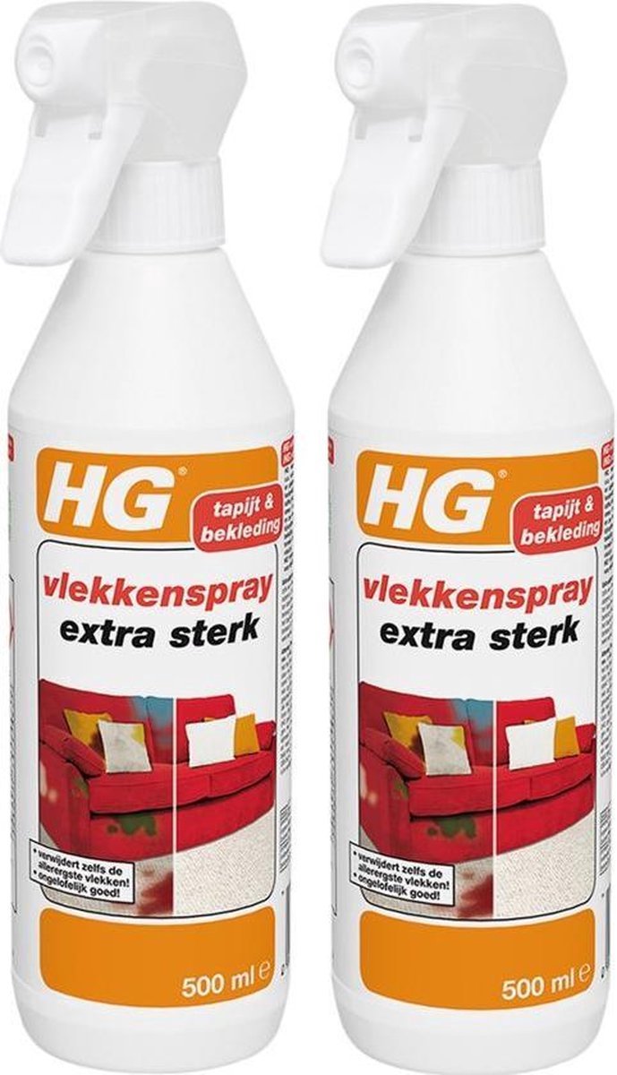 Bol.com HG Vlekkenspray - Extra Sterk - 500 ml - 2 Stuks ! aanbieding