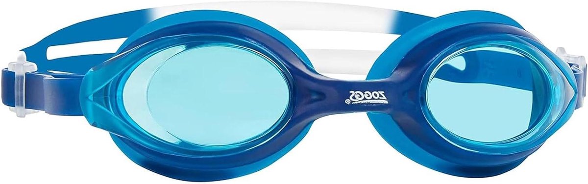 Zwembril Unisex - Duikbril Zwemmen - Open Water Zwemmen - Fogbuster Anti-Mist - One Size - Blauw/Wit