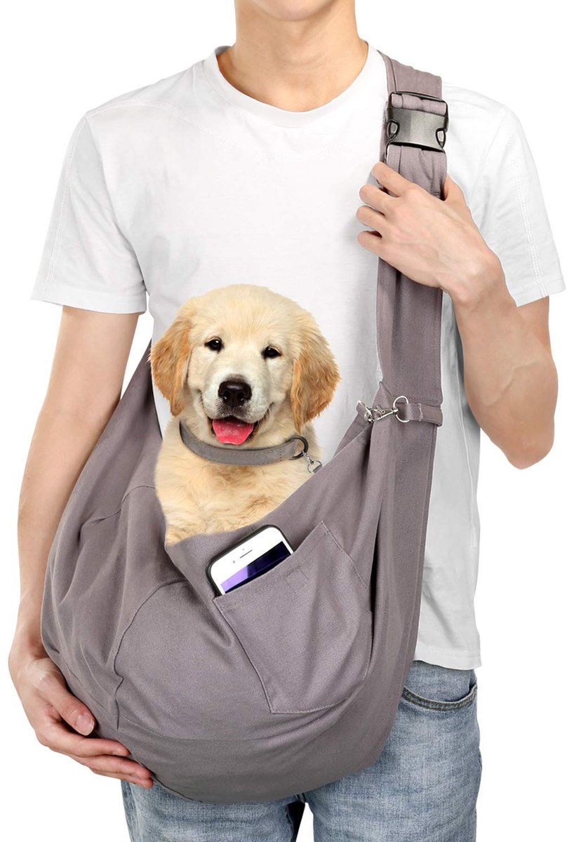 Vlemico - Hondentas - Draagtas voor huisdieren - Comfortabel en verstelbaar - Geschikt voor wandelen - Geschikt voor kleine honden en katten - Draa...