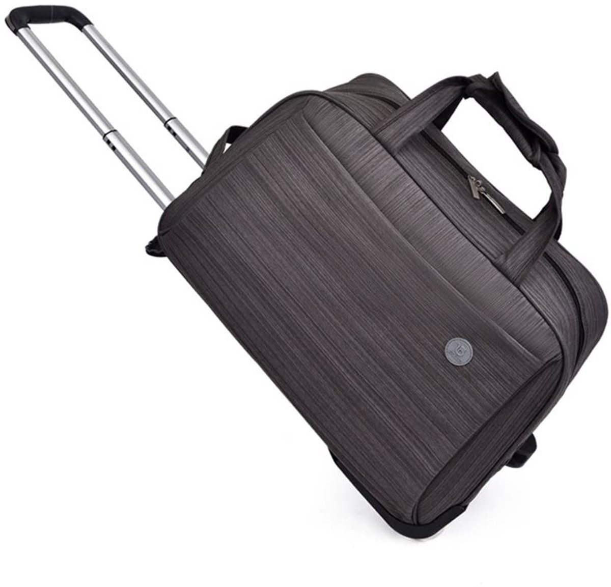 By shayne - Reisduffel Bag - Trolley Reistas - Opvouwbaar en Ruim - Bruin - Handbagage - Ideaal voor Weekendje Weg - 50x26x32 cm