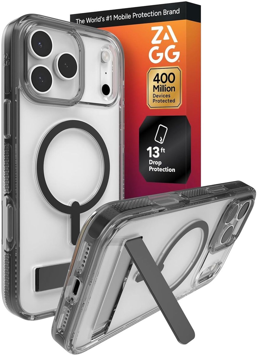 Zagg Santa Cruz Snap Ks Magsafe Hoesje Voor Iphone 17 Pro Max Met Standaard