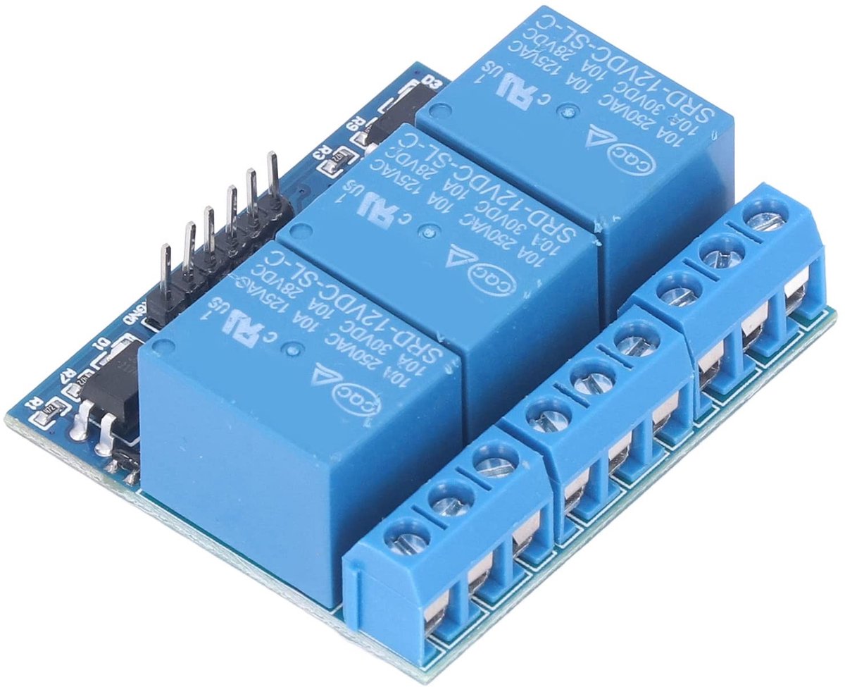 Dailygoods - Relaismodule - 3-kanaals relais - Compact ontwerp - Elektronische componenten - Hoge betrouwbaarheid - Geschikt voor diverse toepassingen