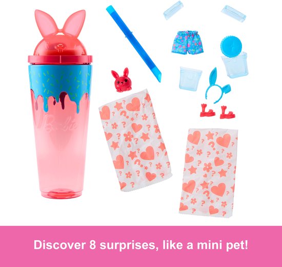 Barbie Pop Reveal Milkshake - Konijn Barbiepop met slijm — afbeelding 2
