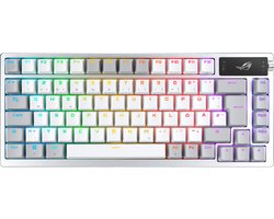 ASUS ROG Azoth - toetsenbord draadloos - USB 2.0, 2.4Ghz, Bluetooth 5.1 - QWERTY - Wit