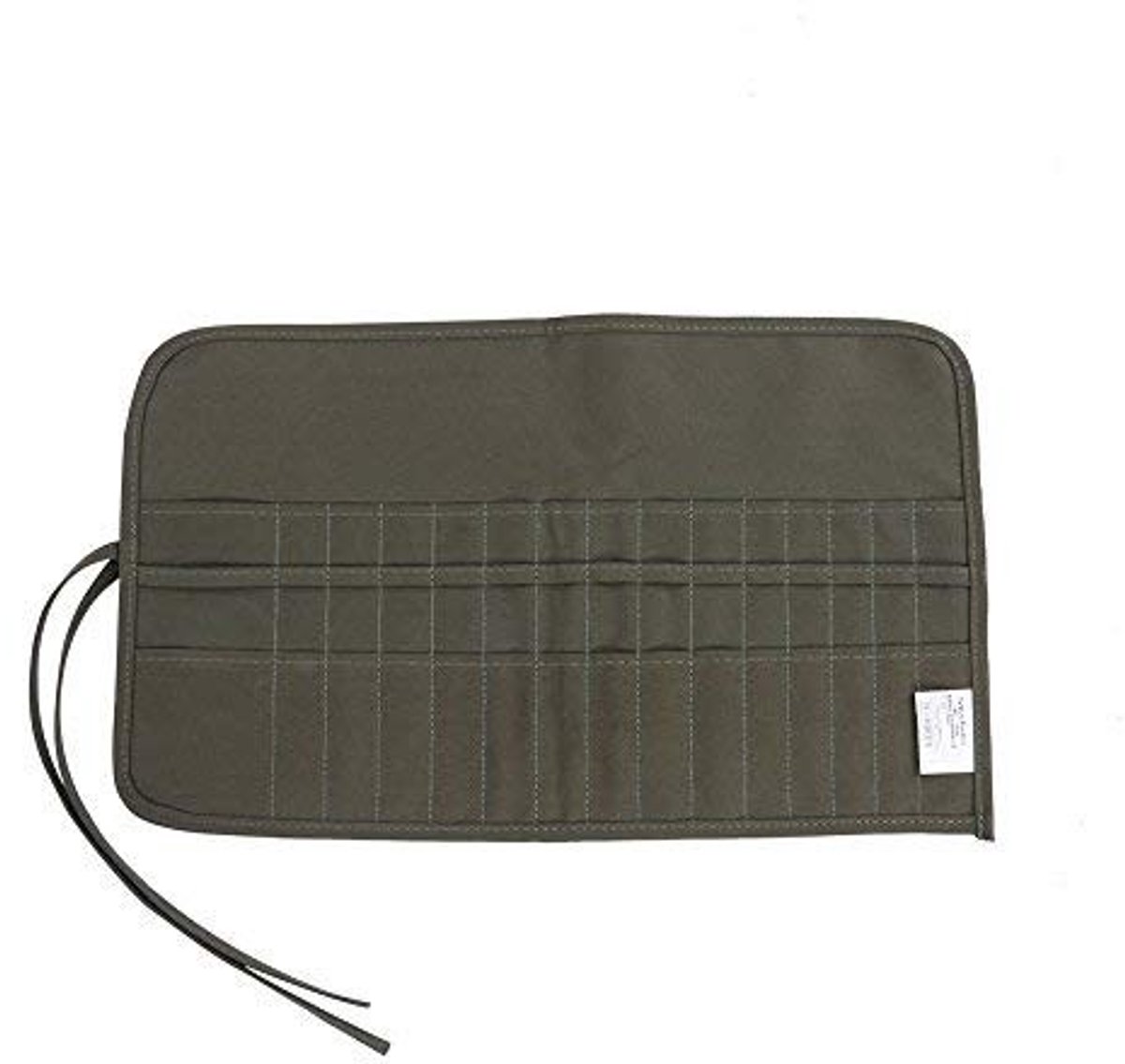 Dailygoods - Penseeltas voor schilderen - 30 Sleuven - Hoogwaardige bescherming - Olijf - Geschikt voor acryl en olie - Duurzaam zeildoek - Perfect vo