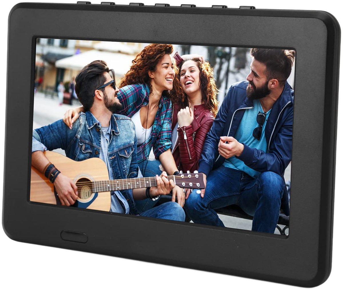 Dailygoods - Draagbare Digitale Tv - 7 Inch Led-Tv - Oplaadbare Lithiumbatterij - Geschikt voor Auto en Buiten - Ondersteunt Digitale en Analoge Tv
