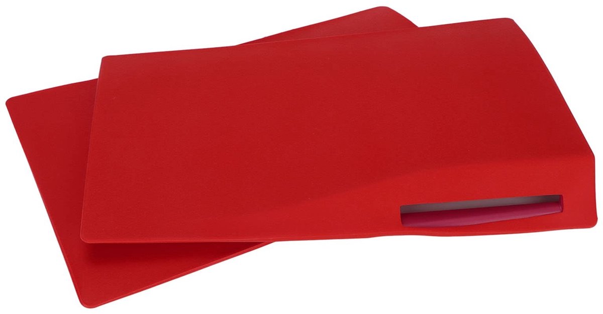 Dailygoods - PS5 Silicone Skin Cover - Waterdichte Beschermhoes - Rood - Krasbestendig - Stofdicht - Geschikt voor PS5 Disk Edition - Kleur rood