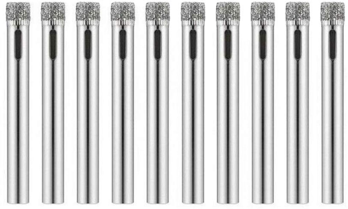 Dailygoody - Diamant Boor Set - 10-delige Set - Voor Glas en Tegels - Geschikt voor Marmer - Perfect voor Doe-Het-Zelf Projecten - Hoogwaardige Boorko