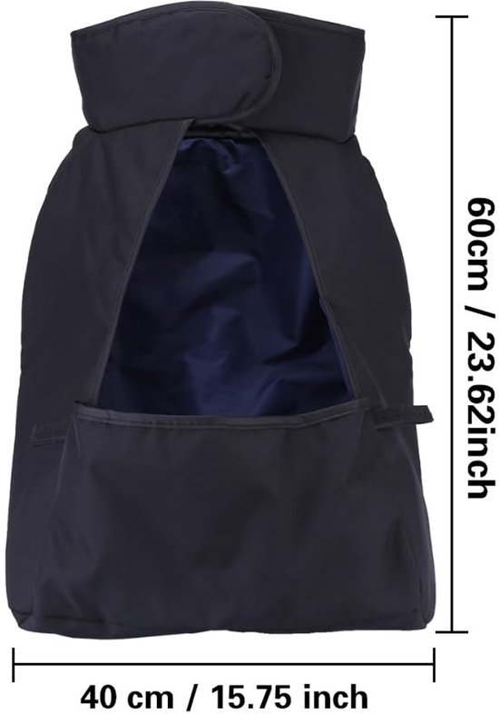 Dailygoody - Kinderwagen Voetenzak - Waterdichte Winter Kinderwagen Cover - Universeel Formaat - Zwart - Warmte en Bescherming - Geschikt voor Kinderw... — afbeelding 4
