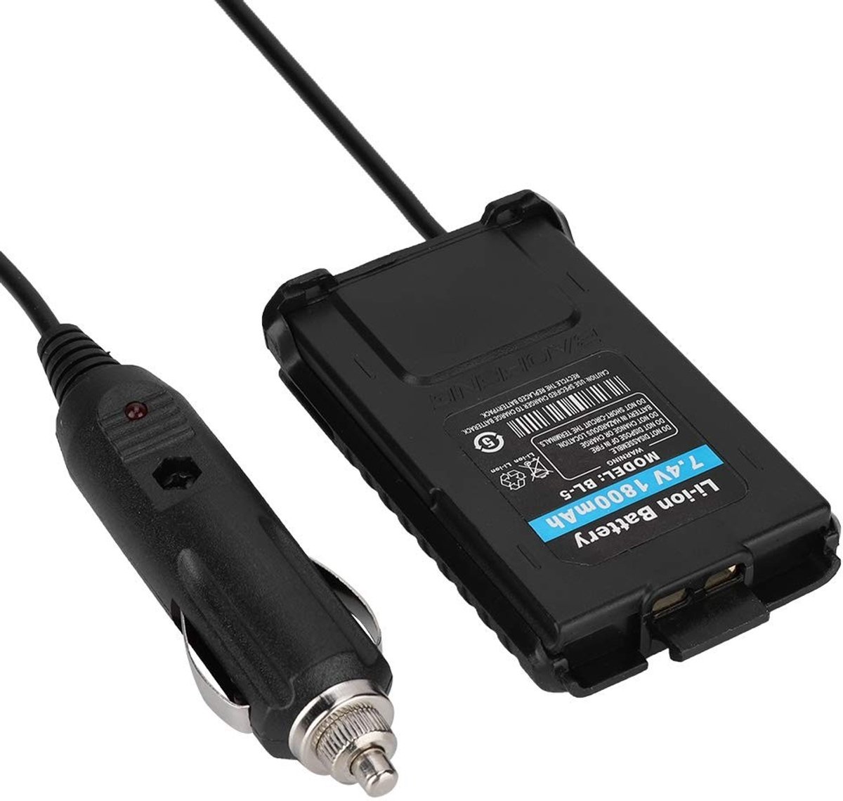 Dailygoody - Uv5R 12V Oplader - Auto Oplader - Voor UV-5R Radio's - 12V Autolader - Batterij Eliminator - Geschikt voor Auto's en Vrachtwagens