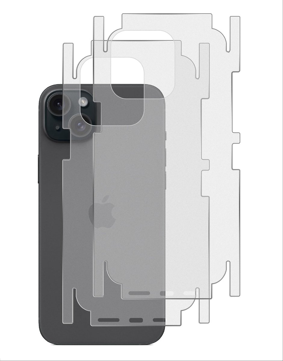 Allecto - Beschermfolie - Rugbeschermers - Zachte TPU - Doorshijnend - Dunne Matte Textuur - Beschermende Rand - Geschikt voor iPhone 14
