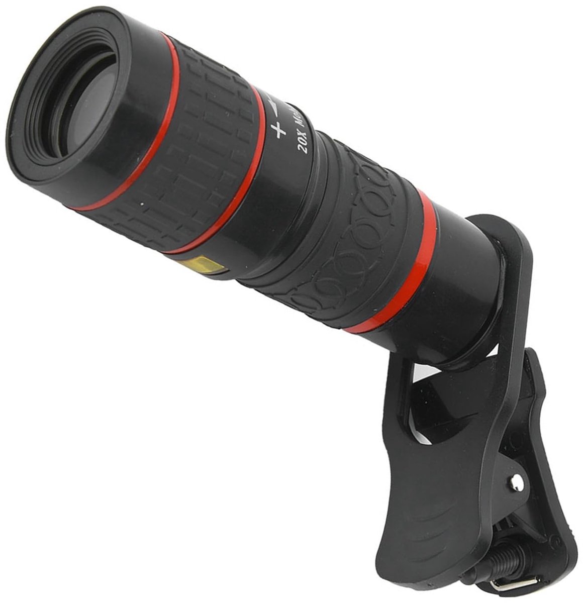 Dailygoody - Telefoontelelens - 20x Zoom - Langeafstandscamera - Zwart - Telefooncameralens - Ideaal voor Fotografie - Geschikt voor Smartphones