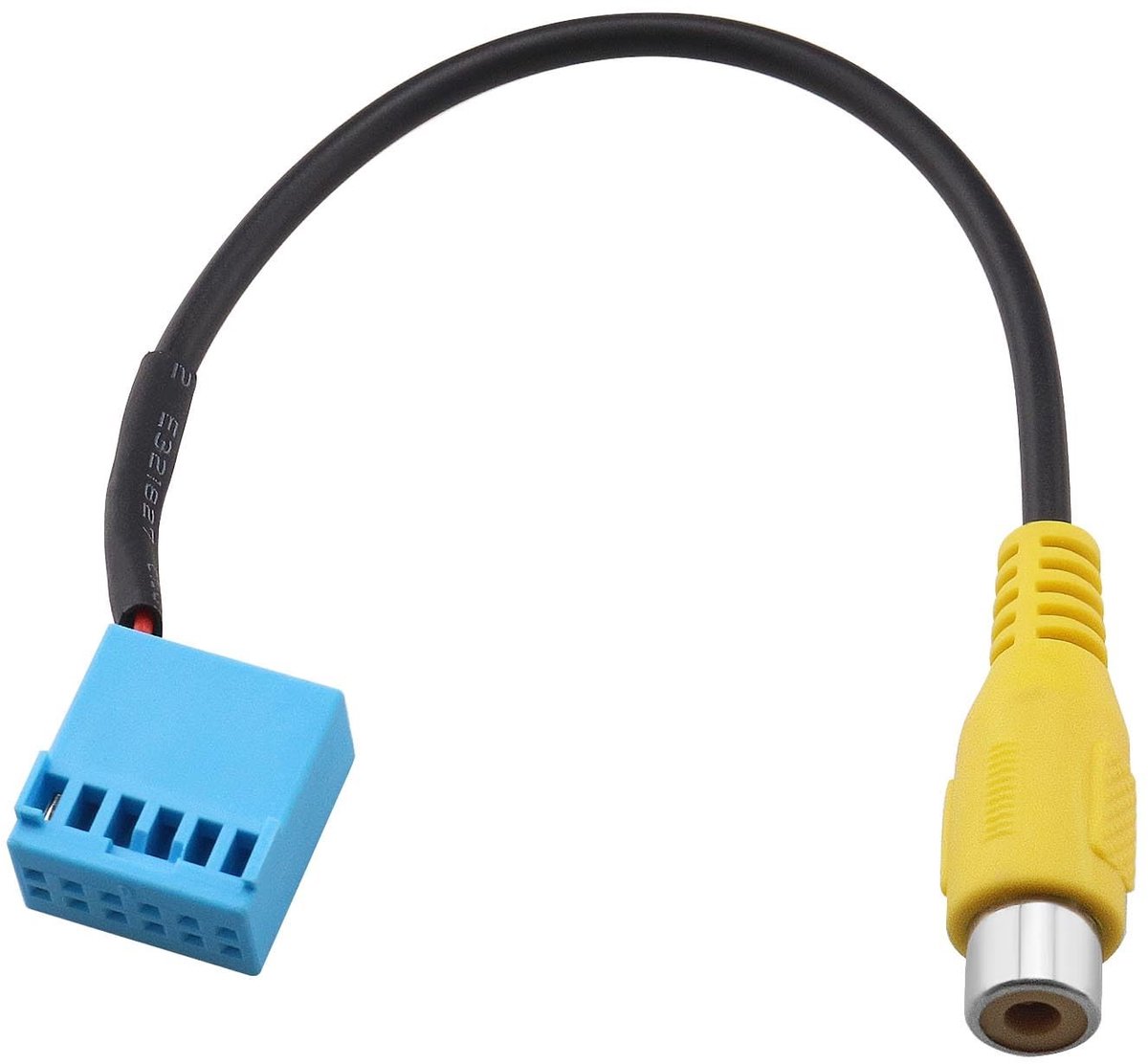 Dailygoody Achteruitrijcamera Kabel - Plug and Play - 20 cm - Hoge Betrouwbaarheid - Geschikt voor VW Radio - Zwart