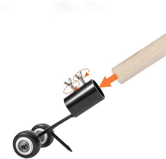 Cosensi - Dailygoody - Onkruidverdelger - Handmatige onkruidtrekker - Eenvoudig in gebruik - Zwart - Spleetzuiger - Tuin en terras - 2-in-1 model van Cosensi — afbeelding 4