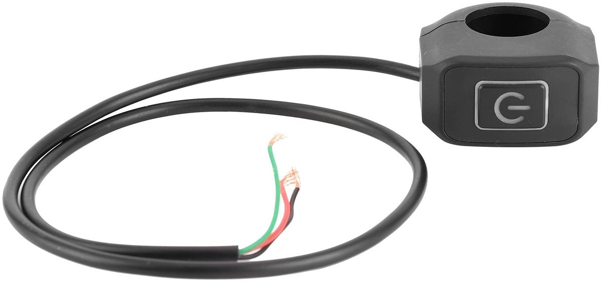 Dailygoody - 12V Motorfiets Handgreep Schakelaar met LED Indicator - Waterproof ABS Drukknop 22mm