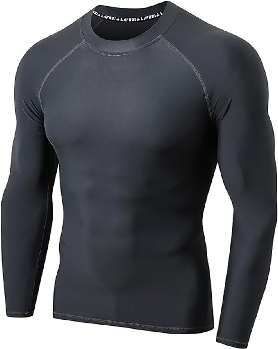 Watrflag Rashguard Barcelona LS - Heren - Zwart - UV beschermend surf shirt bodyfit XXL