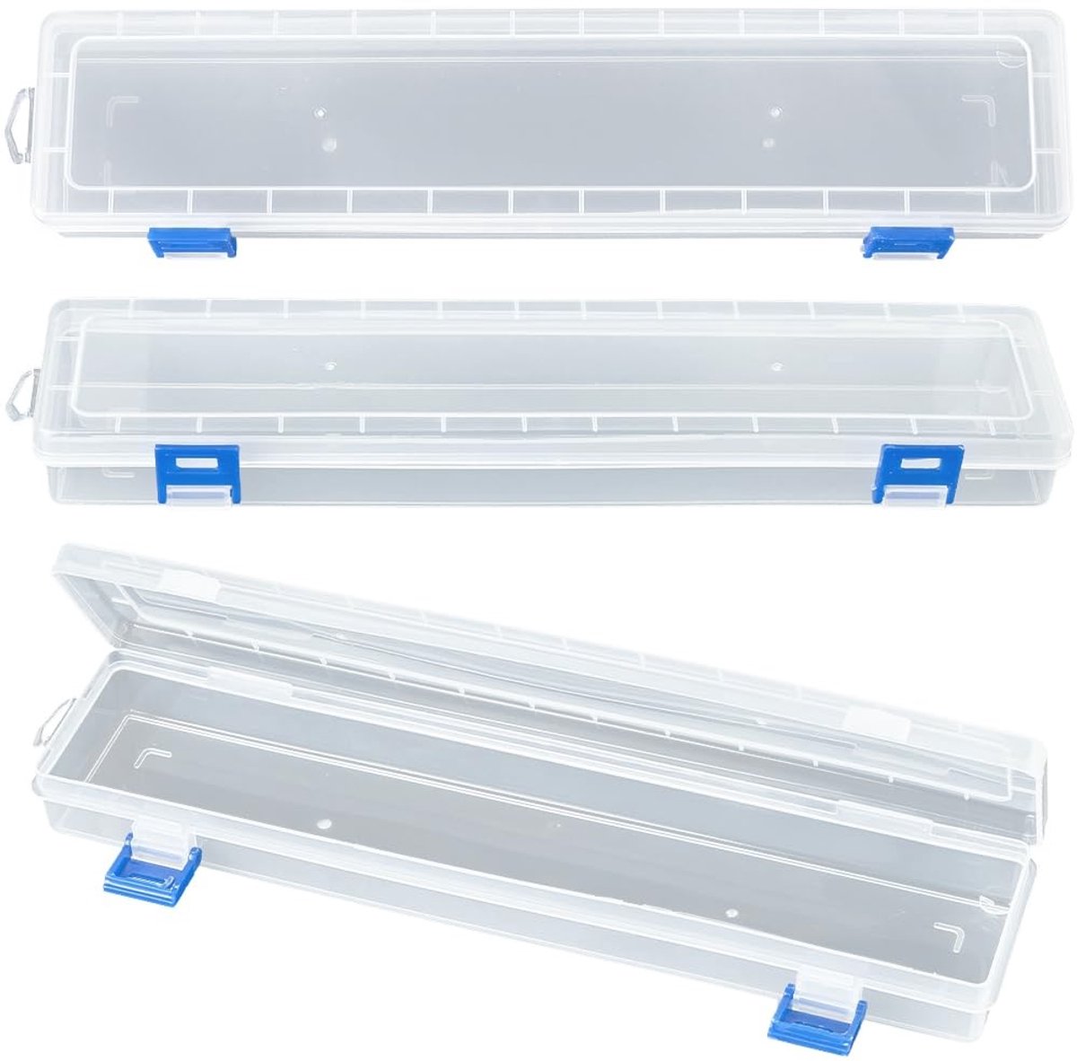 Dailygoody - Doorschijnende Plastic Penseelhouders - Organisatoren - Stapelbaar - Wit - Kunststof - Tekengereedschap - Geschikt voor kunstenaars - 35 ...