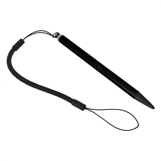 Dailygoody - Schermaanraakpen - Harde Styluspen - Veerkabel en bescherming - Zwart - Perfect voor resistieve schermen - Geschikt voor mobiele tel — afbeelding 3