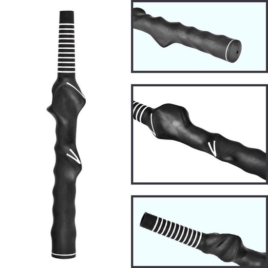 Dailygoody - Golf Grip - Golf Trainer Grip - Ergonomisch ontwerp - Zwart - Handige oefenhulp - Perfect voor beginners - Verbeter je swing — afbeelding 3