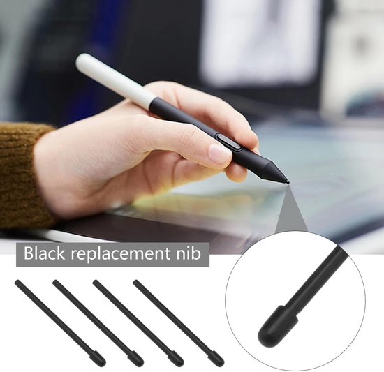 Dailygoody - Vervangende Stylus Nibs - Antislip en Stil Schrijven - Zwart - 10 stuks - Geschikt voor Wacom One Pen - DTC133 — afbeelding 2