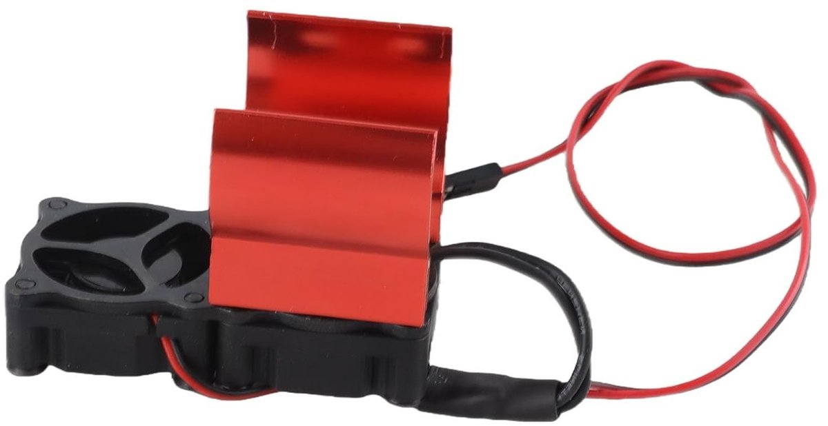 Krachtige 60mm Koelventilator met Dubbele Ventilator en Warmteafvoer voor 540/545/550 RC Motoren, Geschikt voor 1/10 RC Modelauto's en Verbeterde Koeling
