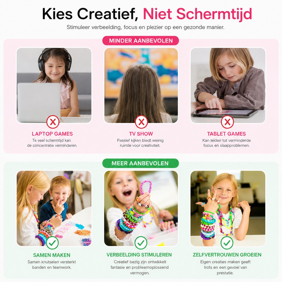 BOTC Loombandjes Starterspakket - 1800-Delig - 30 Kleuren - Loomelastiekjes - Loomen - Loom Pakket — cadeau in Spellen & Speelgoed - foto 6