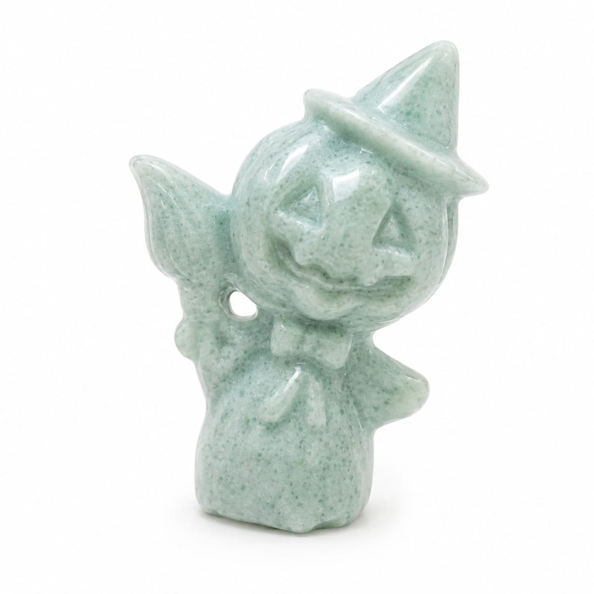 Halloween Edelsteen Carving- Witch Pumpkin met Intuïtiekaart