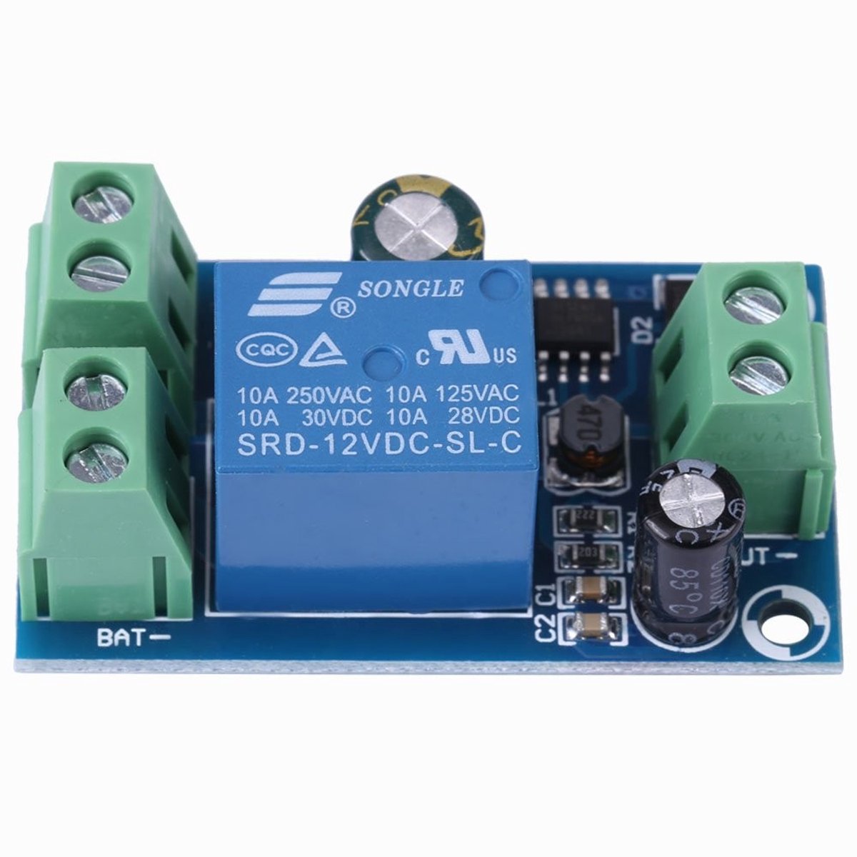 Store_9 - Automatische Noodschakelmodule - Batterij Opladen - 10A - Blauw - Noodstroom Schakelaar - Ideaal voor Thuisgebruik - Automatisch Schakelen