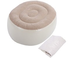 Dailygoody - Opblaasbare Voetsteun - Draagbare Opblaasbare Kruk - Comfortabel en Praktisch - Multifunctionele Poef - Ideaal voor Thuis en Kantoor