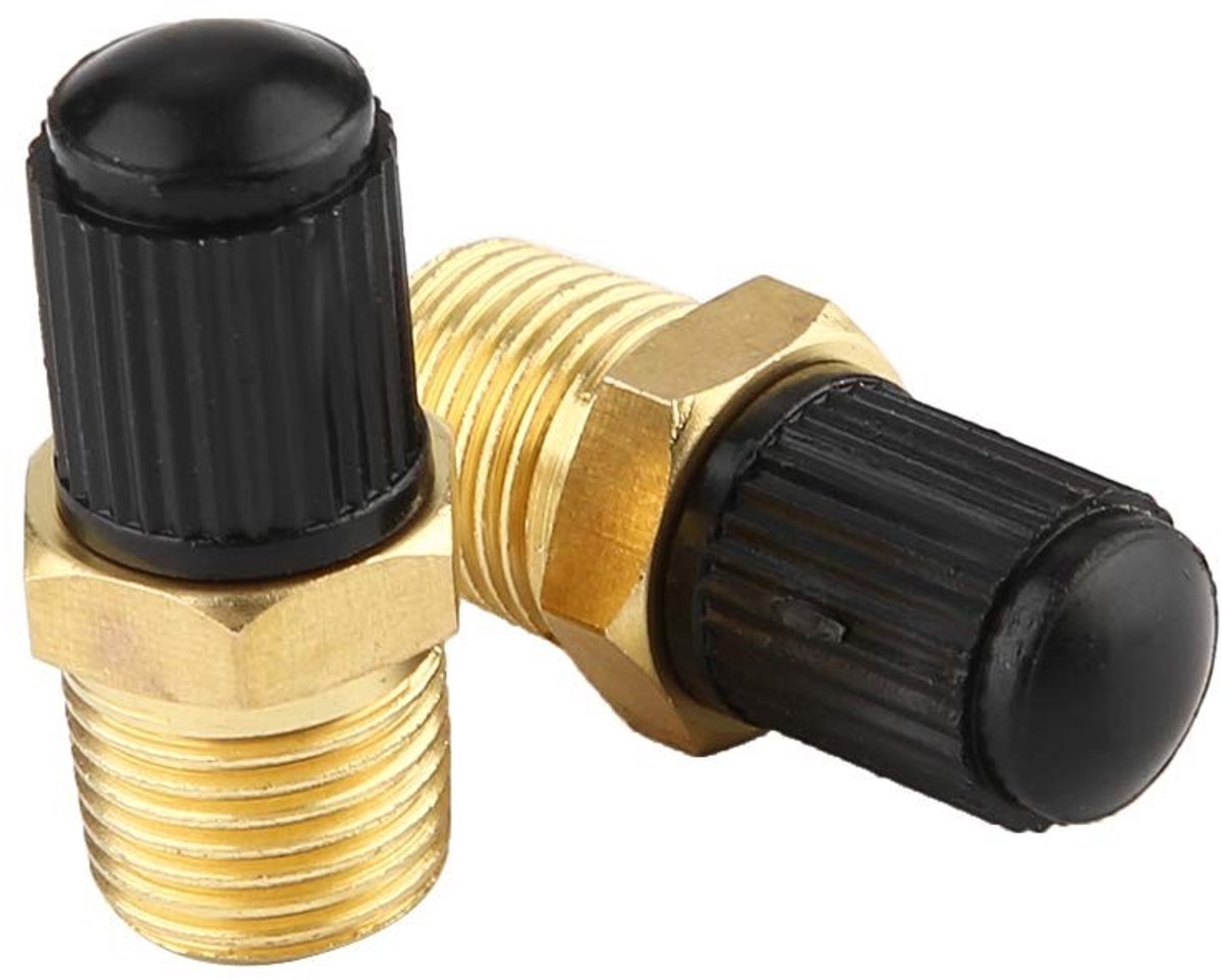 Dailygoody - Klep Schrader - Luchtcompressor Tank Vulklep - Compact en Lichtgewicht - Messing - Duurzaam en Robuust - Geschikt voor Luchtcompressoren ...