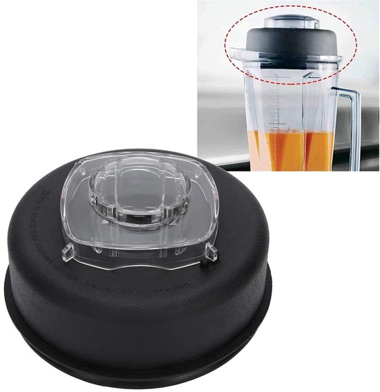 SPHProducts - Deksel en Plug - Blenderdeksel - Vaatwasserbestendig - Rood - Accessoires voor Sapcentrifuge - Geschikt voor 64 Oz - Kleur: Rood van Sphproducts — afbeelding 5
