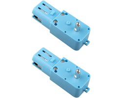 Dailygoody - TT Motor Smart Car Robot Gear Motor - Arduino Compatibel - Intelligent Chassis - DC Motor - 2 Stuks - Geschikt voor Robotica en Educatie
