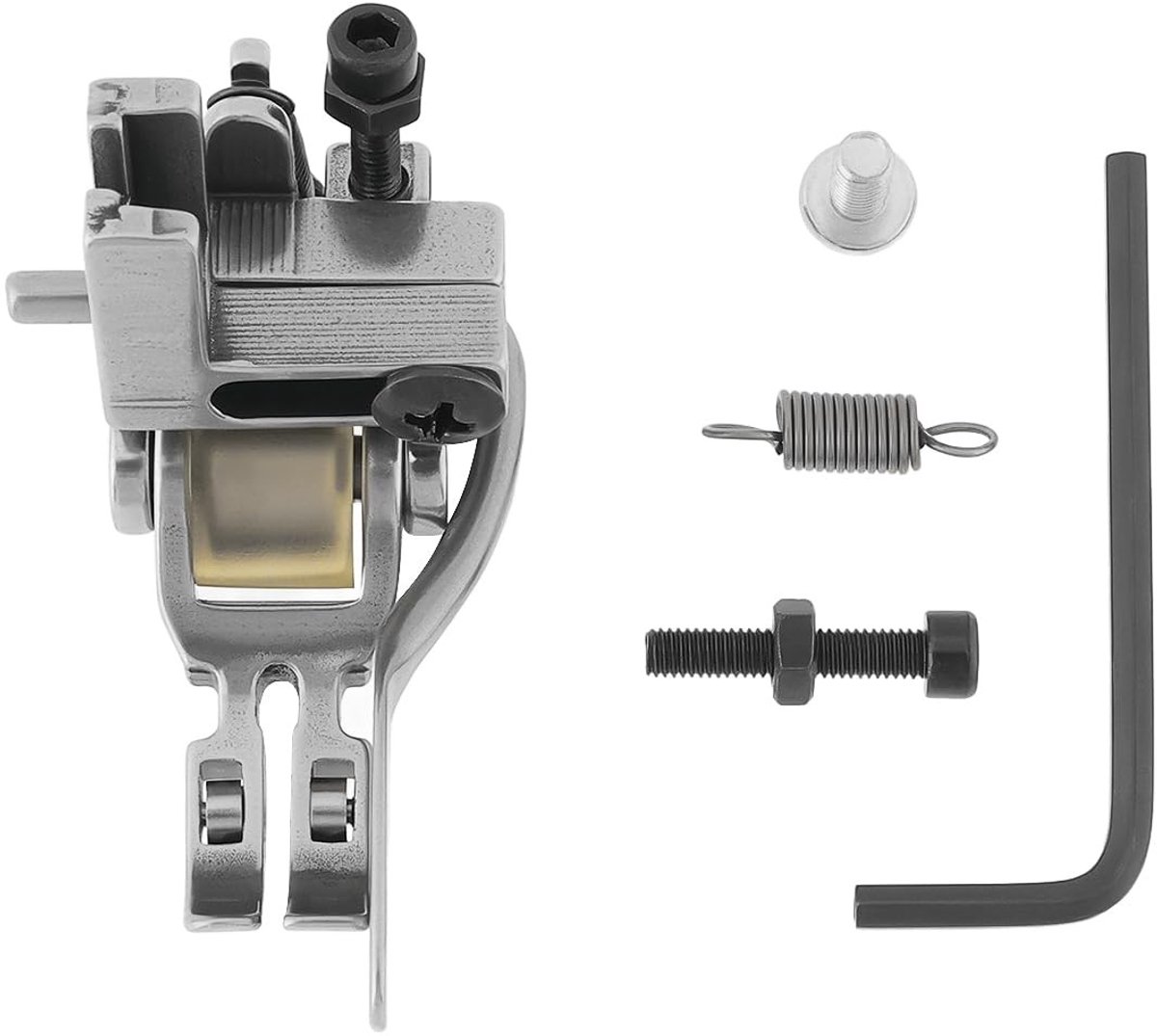 Dailygoody - 5-in-1 multifunctionele rolvoet - Naaivoet voor industriële naaimachines - Geel - Geschikt voor verschillende stoffen - Perfect voor naai...