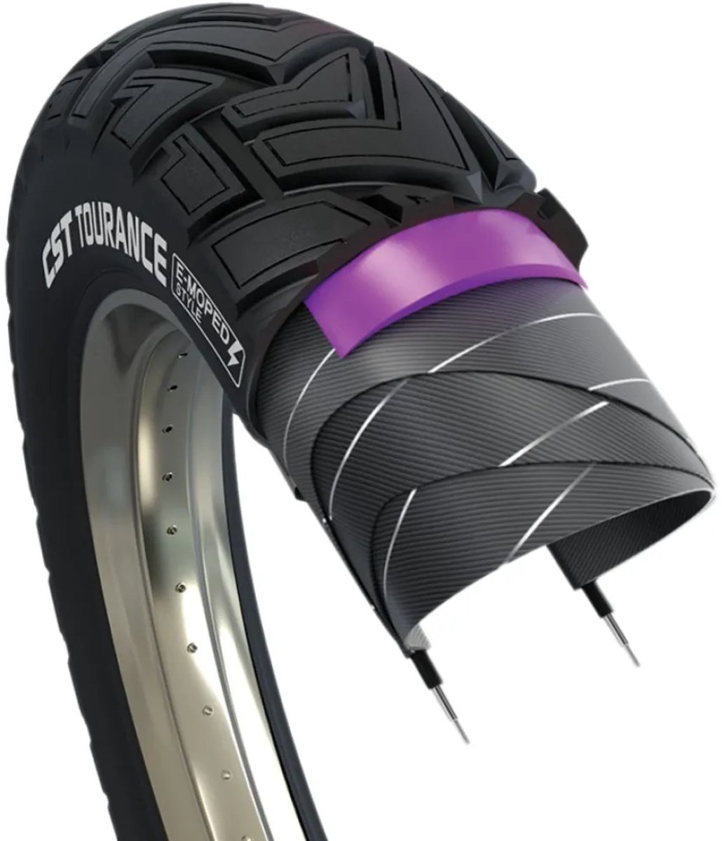 Cst Tourance Ceb-02 20´´ X 4.00 Stevige Urbanband Zwart 20´´ x 4.00