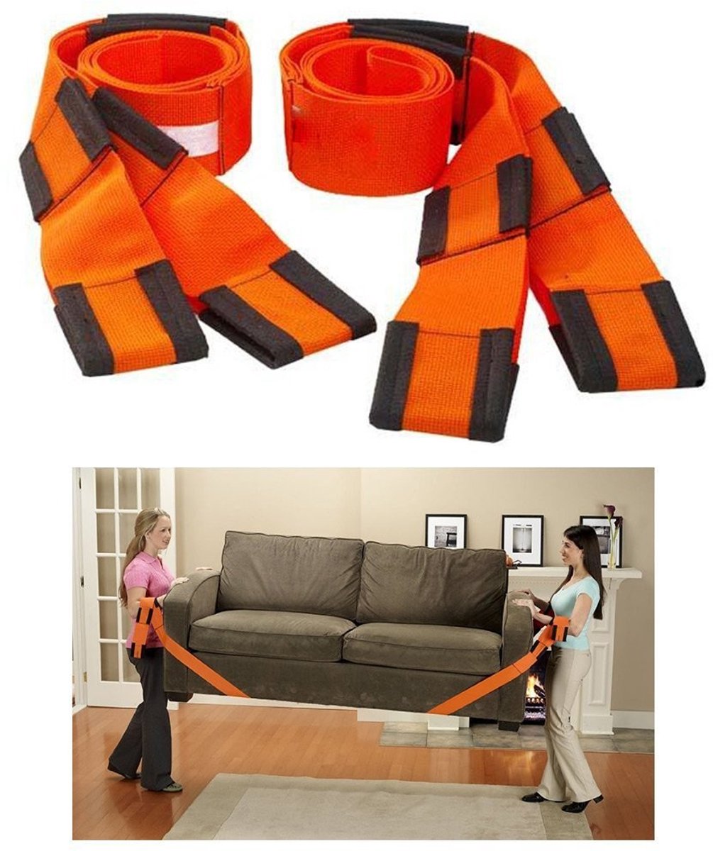 Allecto - Lifting-belt - Verhuistriemen - Verhoogd draagcomfort - 2 stuks - Polyster materiaal - Geschikt voor zware lasten - 288 cm