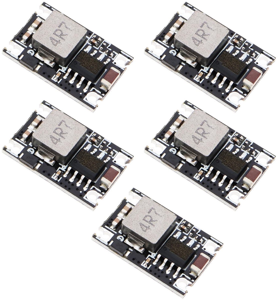 Allecto - DC-DC Step-down Voedingsmodule - Mini Voeding - Zwart - Stabiele Output - Geschikt voor Voertuigen en Vliegtuigen - 5V
