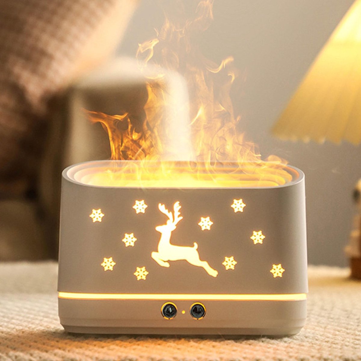 Semme Flame Luchtbevochtiger & Aroma Diffuser - 300ml Capaciteit, Stil & Decoratief
