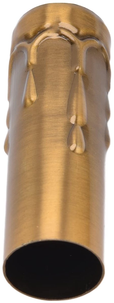 Allecto - Kaars Drip Sleeves - Kroonluchteraccessoires - Gouden en Bronzen Kleur - Socket 