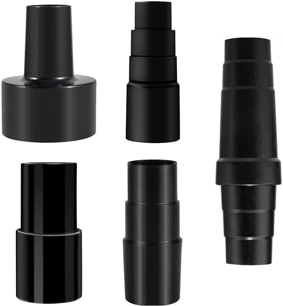 Allecto - Universele Adapterset - Stofzuigers - Gereedschap - 5-delig - Accessoires voor stofzuigers - Ideaal voor klussen - Universele adapter