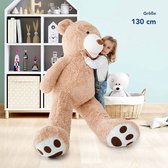 XXL Knuffelbeer 130 cm – Grote Pluche Teddybeer – Zacht Knuffeldier voor Kinderen & Volwassenen – CE-gecertificeerd – Cadeau Verjaardag & Valentijn